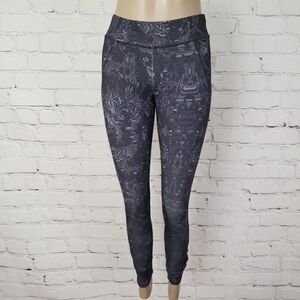 DANSKIN Black Gray tights leggings XS